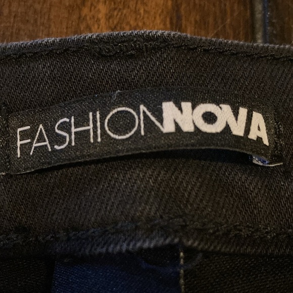 Size 18 Fashion Nova Black Button Fly Stretch High Rise Skinny Ankle Jeans - Picture 8 of 10